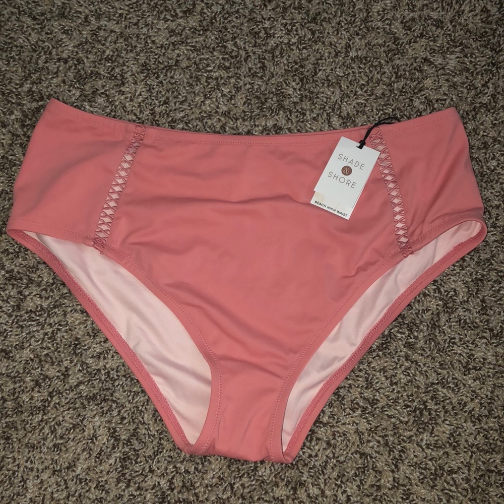 NWT High Waist Dusty Pink bikini bottoms